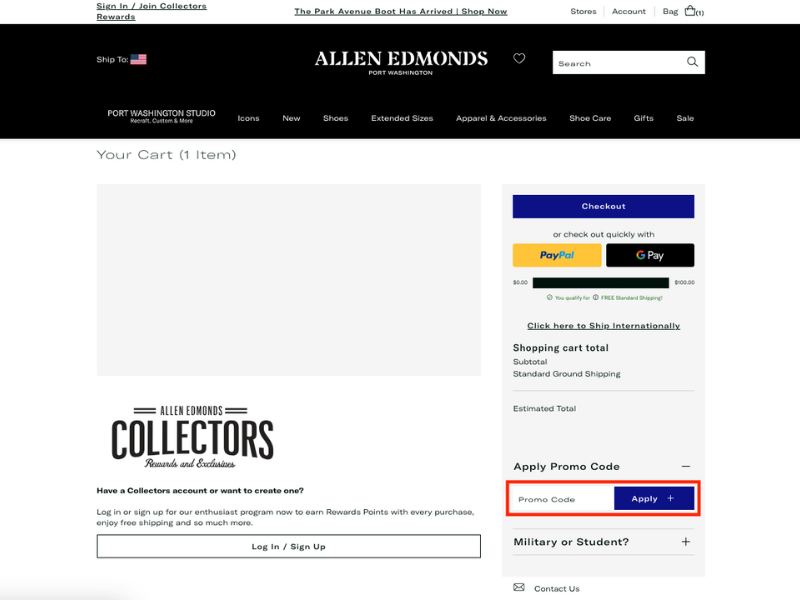 Allen Edmonds coupon