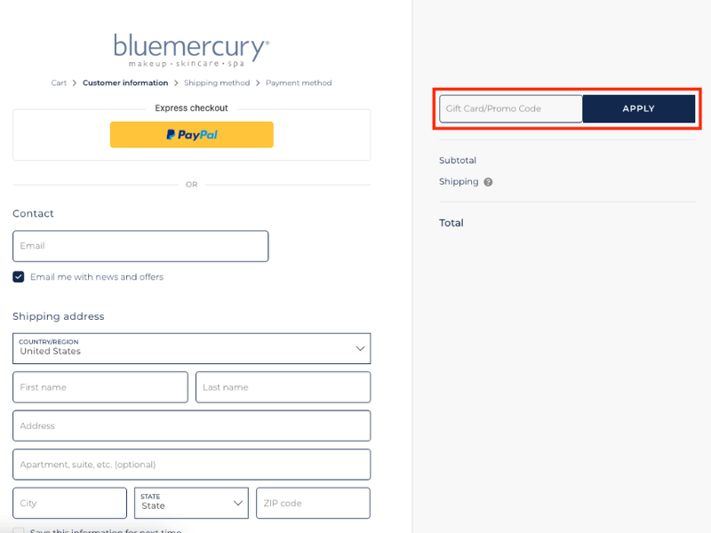 Bluemercury coupon