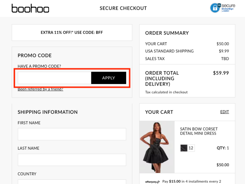 Boohoo coupon