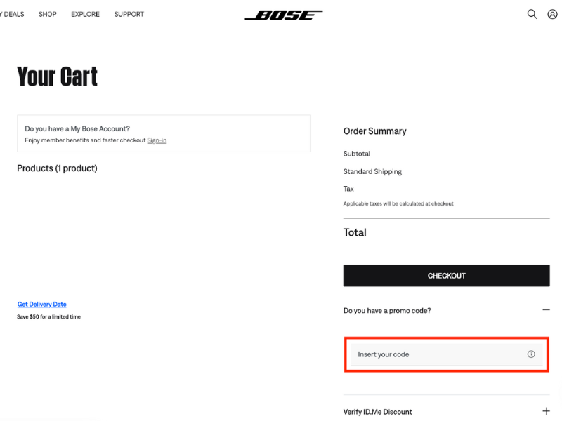 Bose coupon