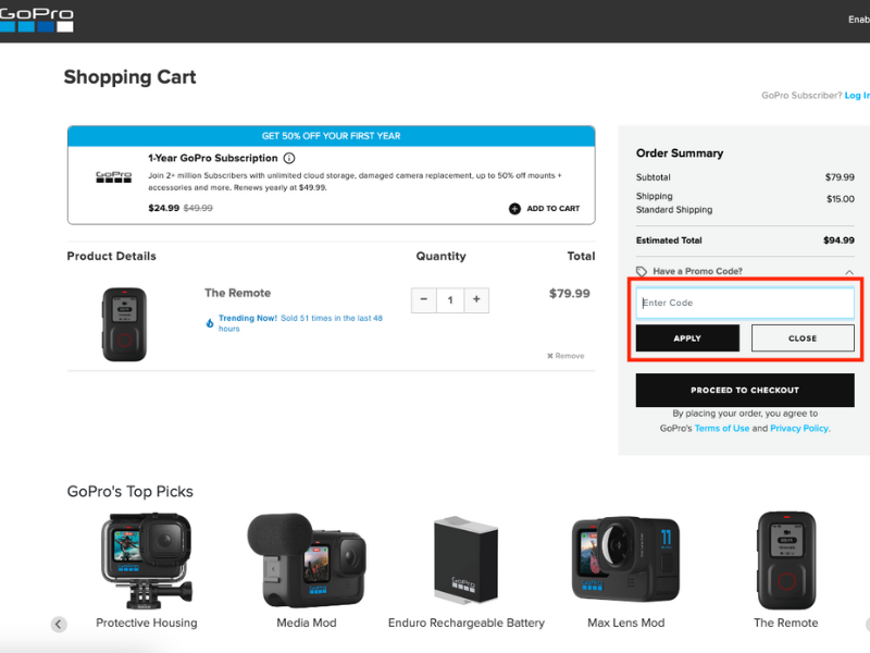 GoPro coupon