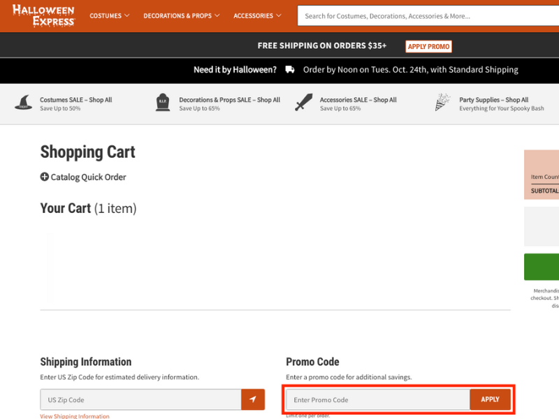 Halloween Express coupon