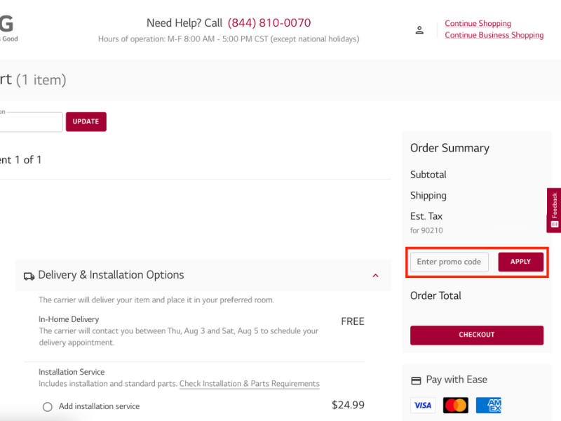 LG coupon