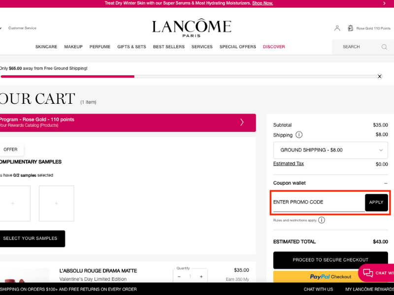Lancôme coupon