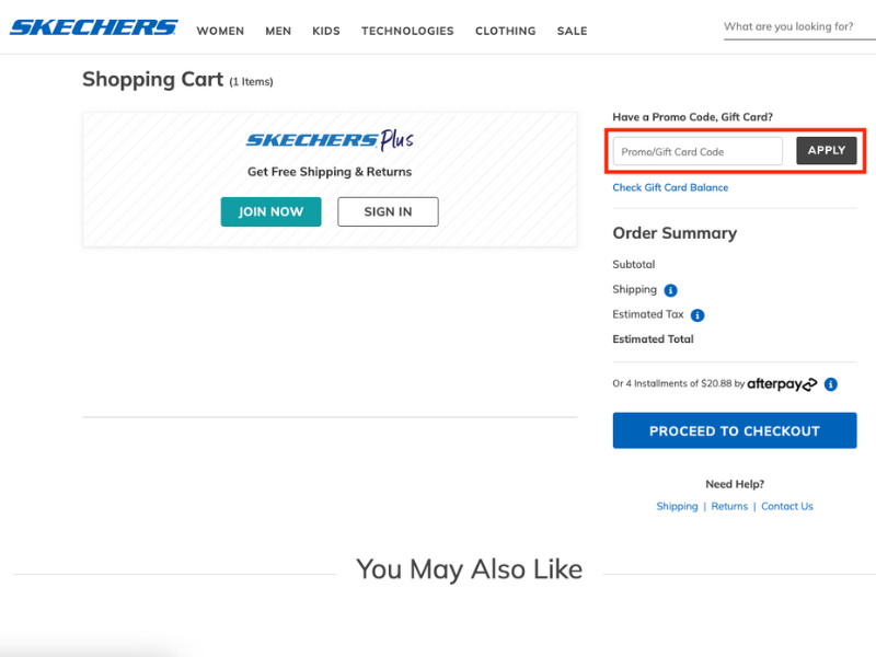 Skechers coupon