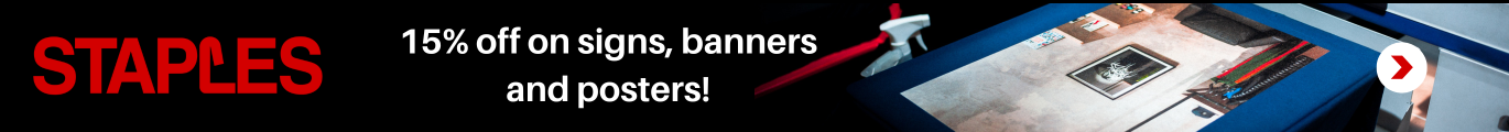 Staples Coupon banner