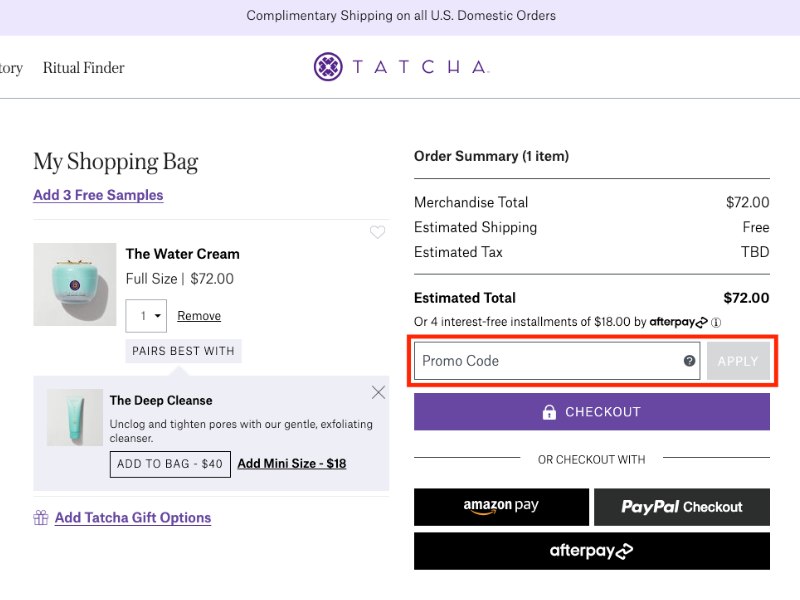 Tatcha coupon