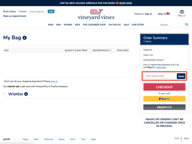 Vineyard Vines coupon