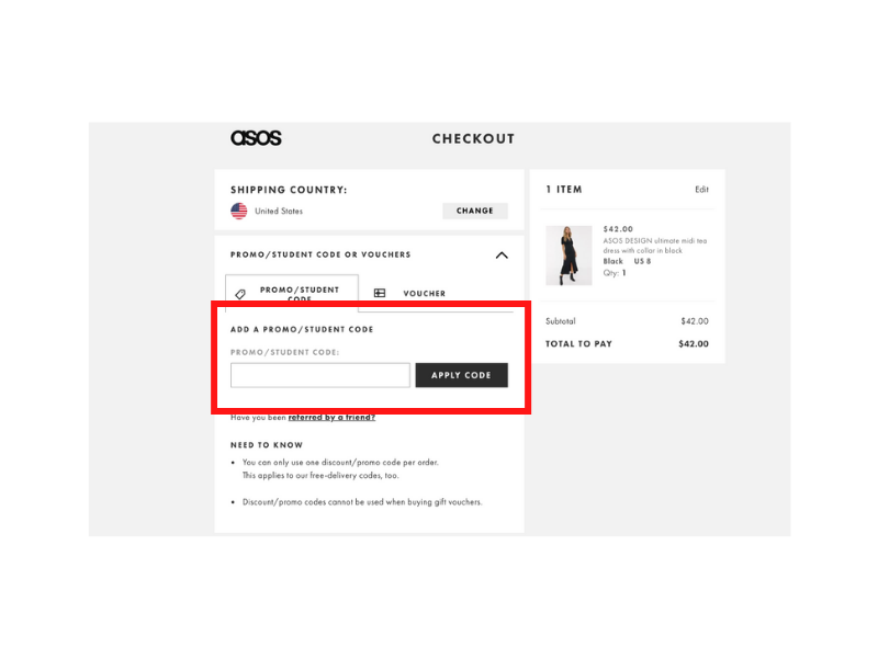 Asos coupon