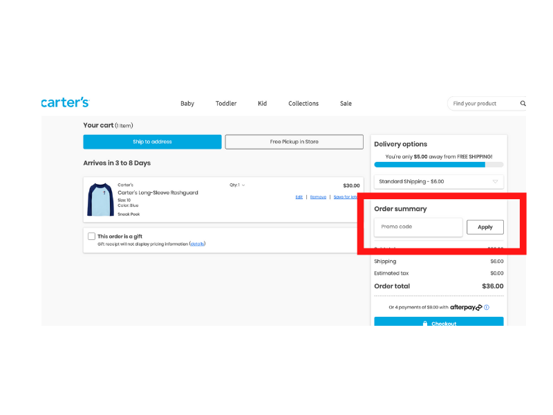 Carters coupon 15 Off in June 2023