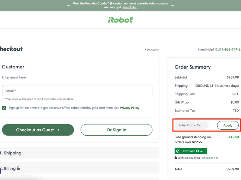 iRobot coupon