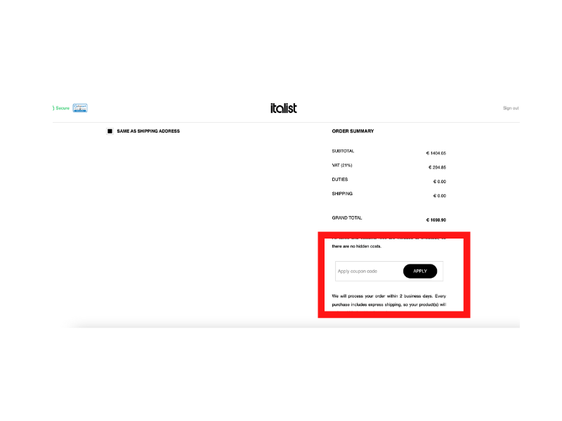 Italist coupon 10 Off in December 2023